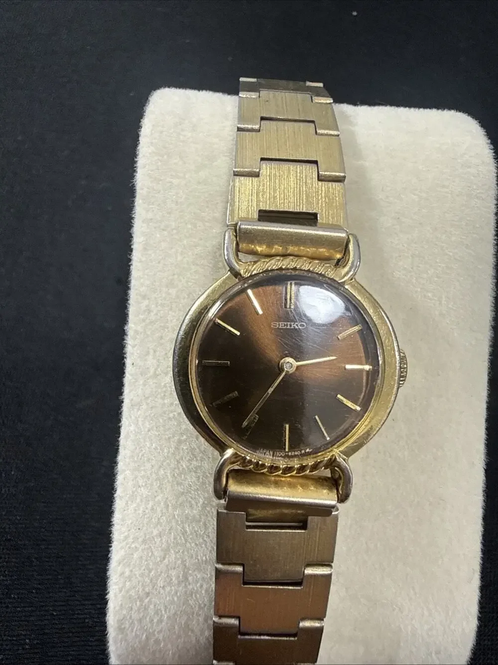 Vintage 1971 Seiko Mechanical Wind Up 17 Jewel Womens Watch 1100-1490 RUNNING!!